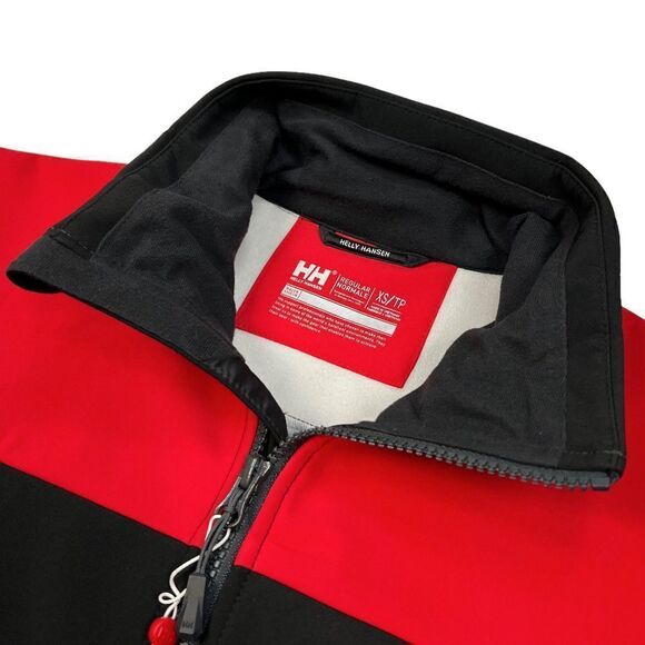 NWT Helly Hansen Men's Wildebeest Softshell Jacket Black/Red XS - Picture 1 of 13